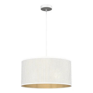 Pendel LOFT SHADE 1xE27/60W/230V diameter 40 cm hvid/gylden