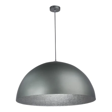 Pendel SFERA 1xE27/60W/230V diameter 50 cm grå/sølvfarvet