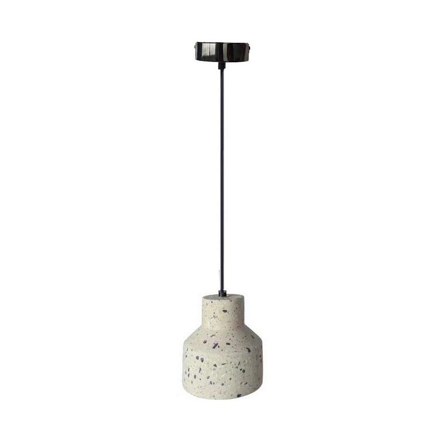 Pendel TERRAZZO 1xE27/60W/230V diameter 12 cm cremefarvet