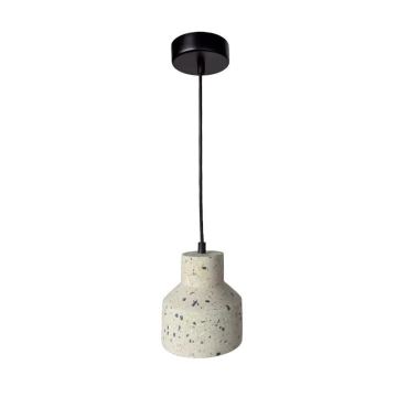 Pendel TERRAZZO 1xE27/60W/230V diameter 12 cm cremefarvet