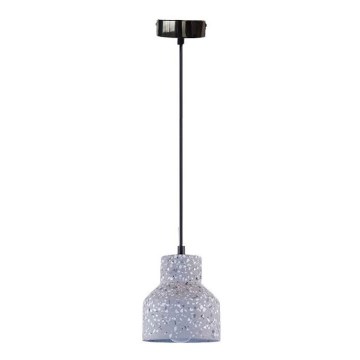 Pendel TERRAZZO 1xE27/60W/230V diameter 12 cm grå