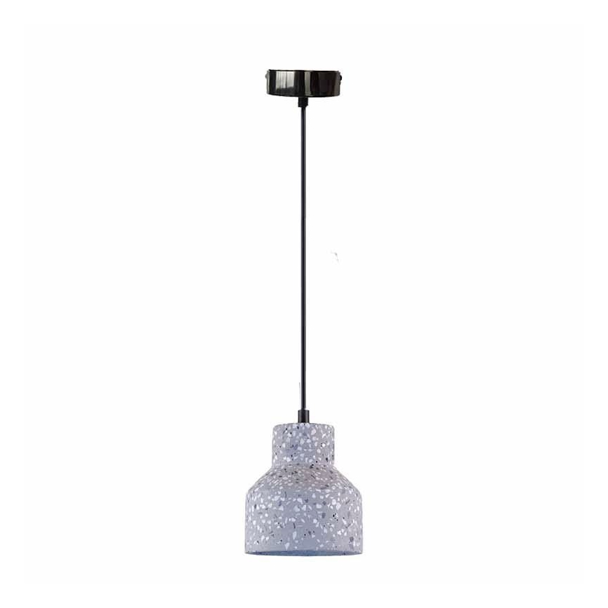 Pendel TERRAZZO 1xE27/60W/230V diameter 12 cm grå