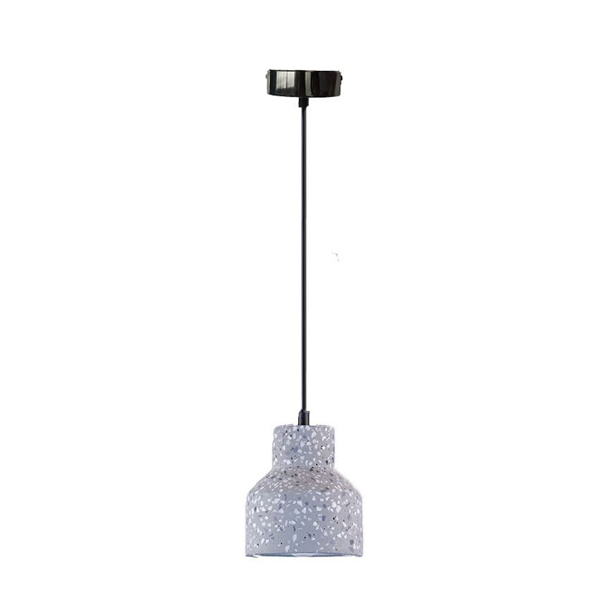 Pendel TERRAZZO 1xE27/60W/230V diameter 12 cm grå