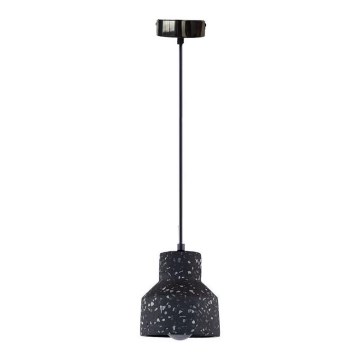 Pendel TERRAZZO 1xE27/60W/230V diameter 12 cm sort