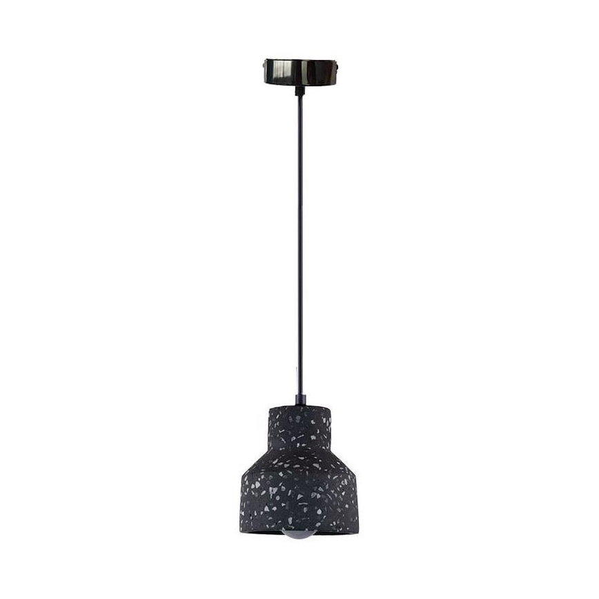 Pendel TERRAZZO 1xE27/60W/230V diameter 12 cm sort