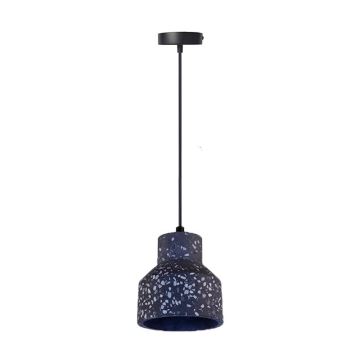 Pendel TERRAZZO 1xE27/60W/230V diameter 12 cm sort