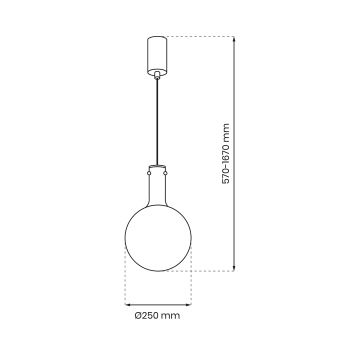 Pendel TORONTO 1xGU10/8W/230V krom