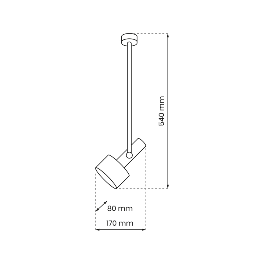 Pendellampe LINTERNA 1xGX53/12W/230V sort