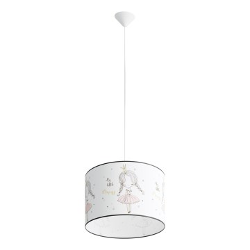 Pendellampe til børn PRINCESS 1xE27/15W/230V diameter 40 cm