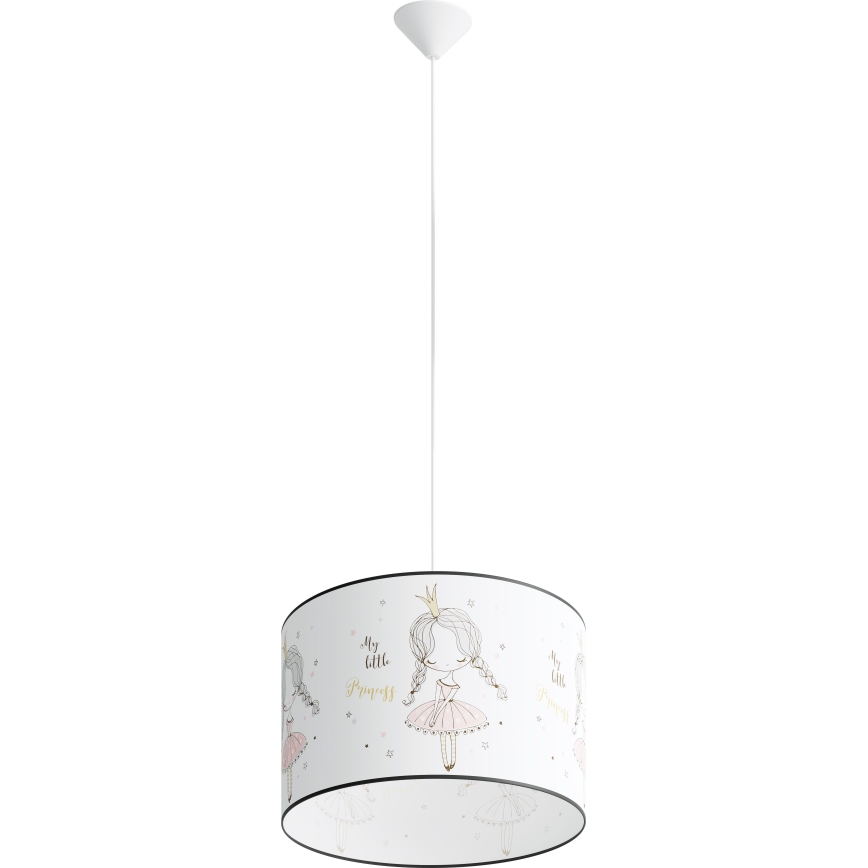 Pendellampe til børn PRINCESS 1xE27/15W/230V diameter 40 cm