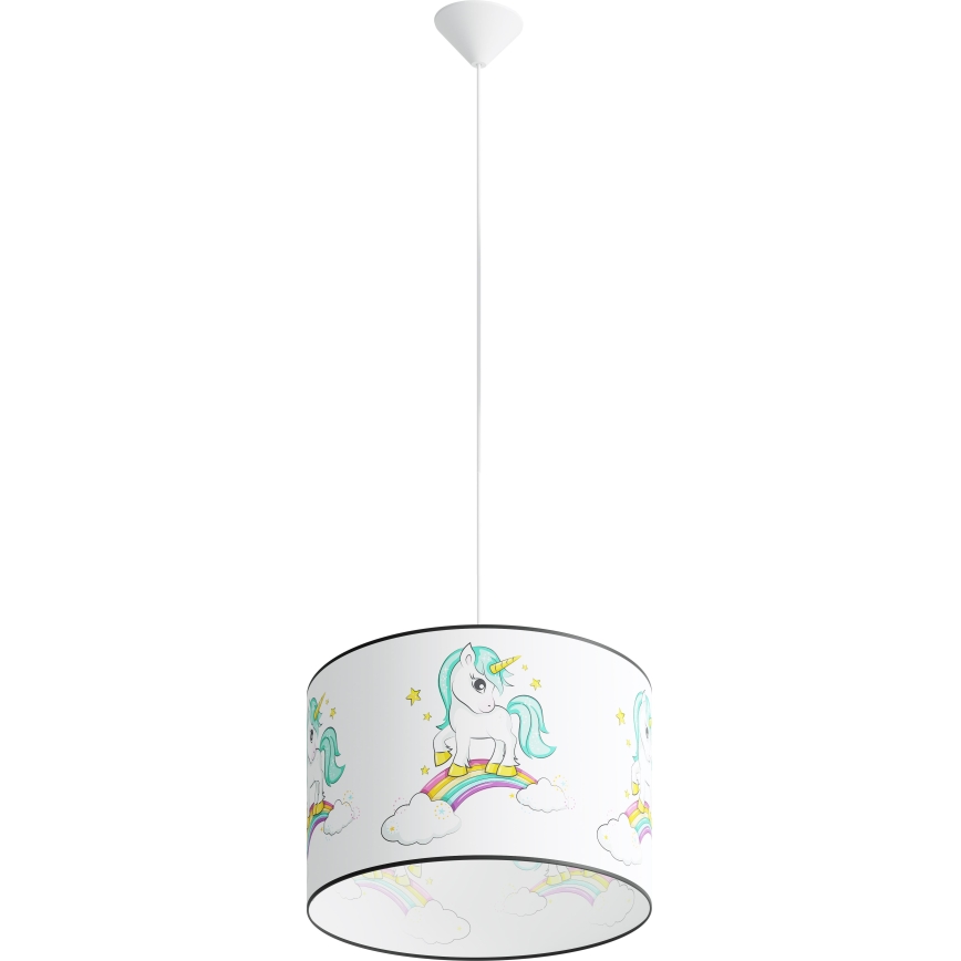 Pendellampe til børn UNICORN 1xE27/15W/230V diameter 40 cm