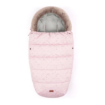 PETITE&MARS - 4-i-1 kørepose COMFY Glossy Princess/Grey lyserød