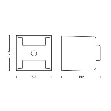 Philips - Udendørslampe med sensor 2xLED/4,5W/230V IP44