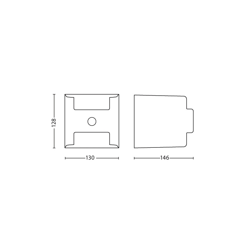 Philips - Udendørslampe med sensor 2xLED/4,5W/230V IP44