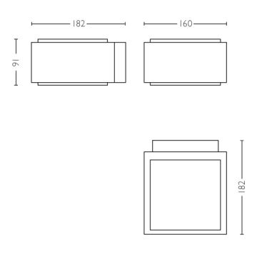 Philips - Udendørs væglys E27/42W/230V IP44