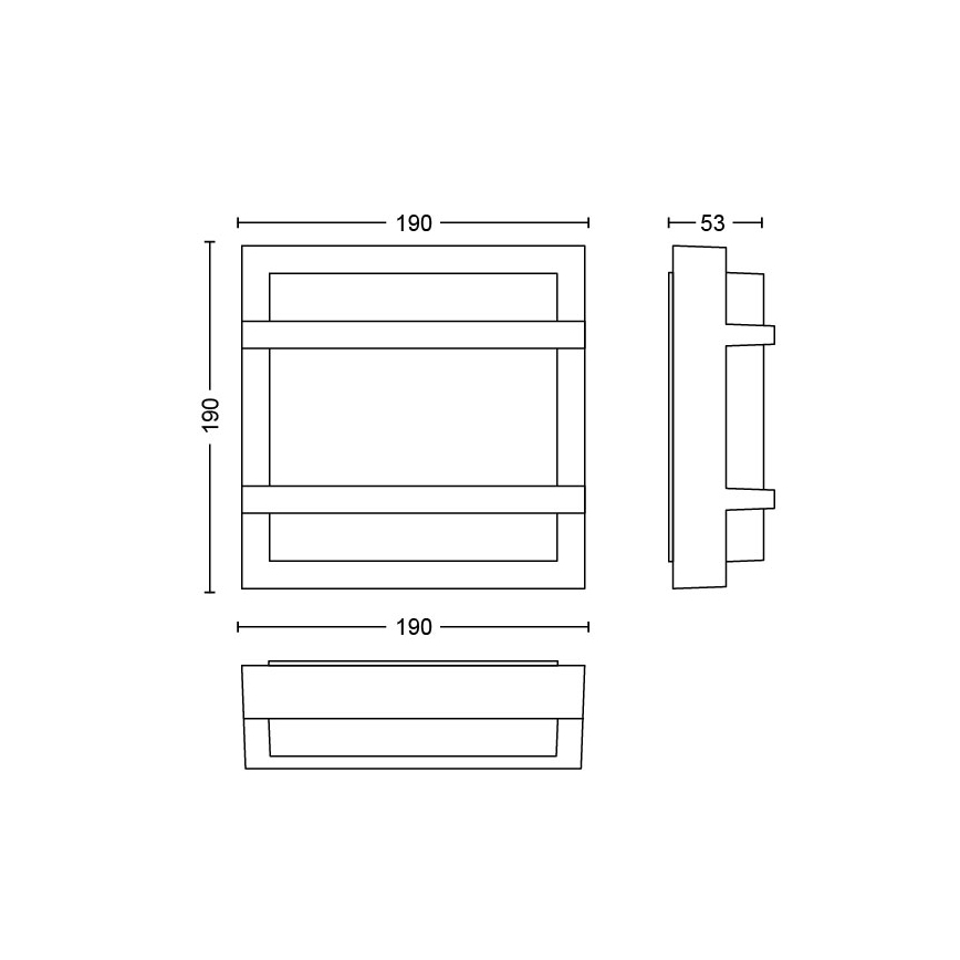 Philips - Udendørs LED væglampe LED/12W IP44