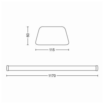 Philips - LED underskabslampe LED/50W/230V 4000K