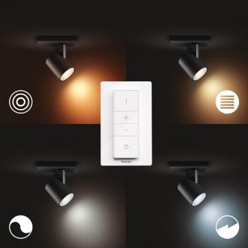 Philips - LED spotlampe dæmpbar Hue RUNNER 1xGU10/5W/230V + fjernbetjening