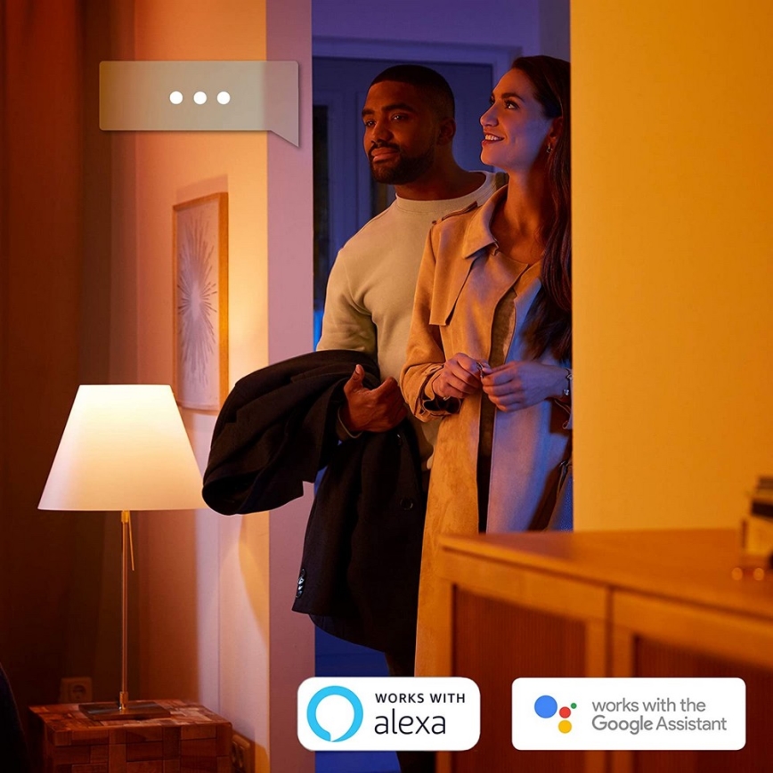 Philips - LED spotlampe dæmpbar Hue RUNNER 2xGU10/5W/230V + fjernbetjening