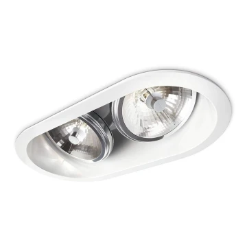 Philips 57976/31/16 - Dæmpbar indbygningslampe til badeværelse SMARTSPOT 2xG53/30W/230V IP23