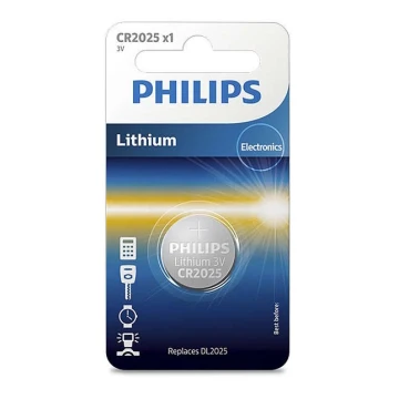 Philips CR2025/01B - Lithiumbatteri CR2025 MINICELLS 3V 165mAh