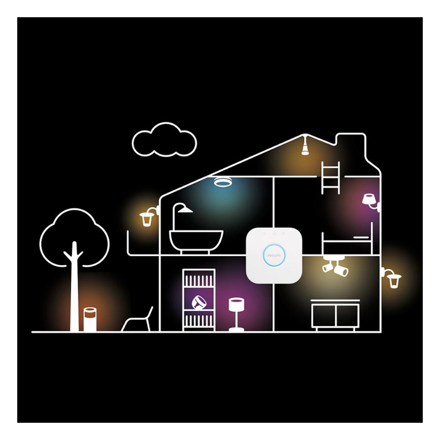 Philips - LED badeværelseslampe dæmpbar RGB-farver light Hue XAMENTO LED/33,5W/230V IP44 diam. 381 mm 2000-6500K