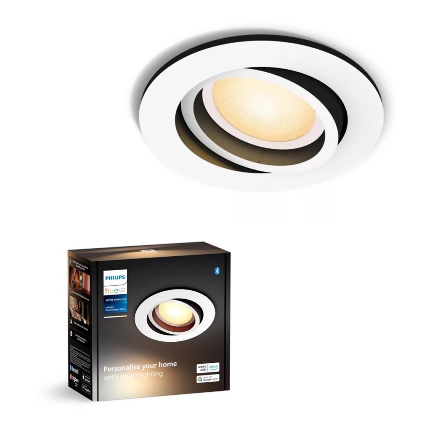 Philips - LED indbygningslampe dæmpbar Hue MILLISKIN 1xGU10/4,2W/230V 2200-6500K hvid