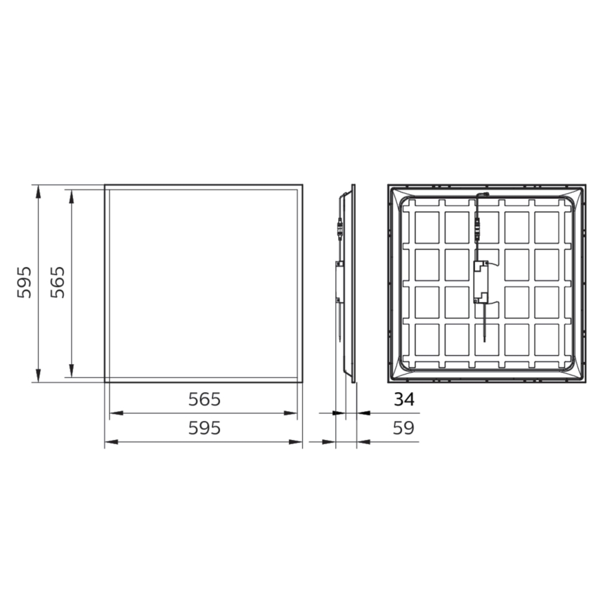 Philips - LED indbygningspanel LED/34W/230V 4000K UGR&lt;22 IP40