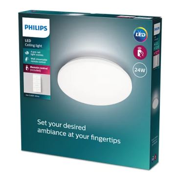 Philips - LED loftlampe dæmpbar LED/24W/230V 2700-6500K + fjernbetjening