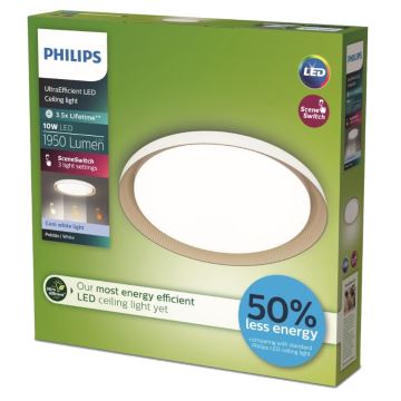 Philips - LED loftlampe dæmpbar PEBBLO SCENE SWITCH LED/10W/230V 4000K hvid