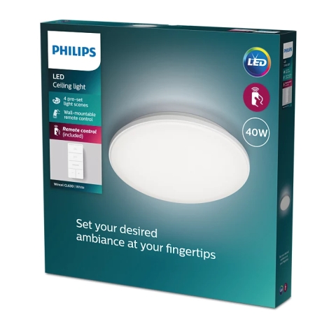 Philips - LED loftlampe dæmpbar LED/40W/230V 2700-6500K + fjernbetjening