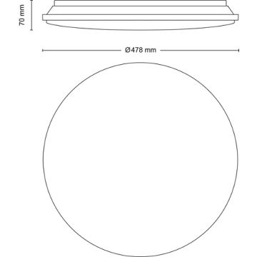 Philips - LED loftlampe dæmpbar LED/40W/230V 2700-6500K + fjernbetjening