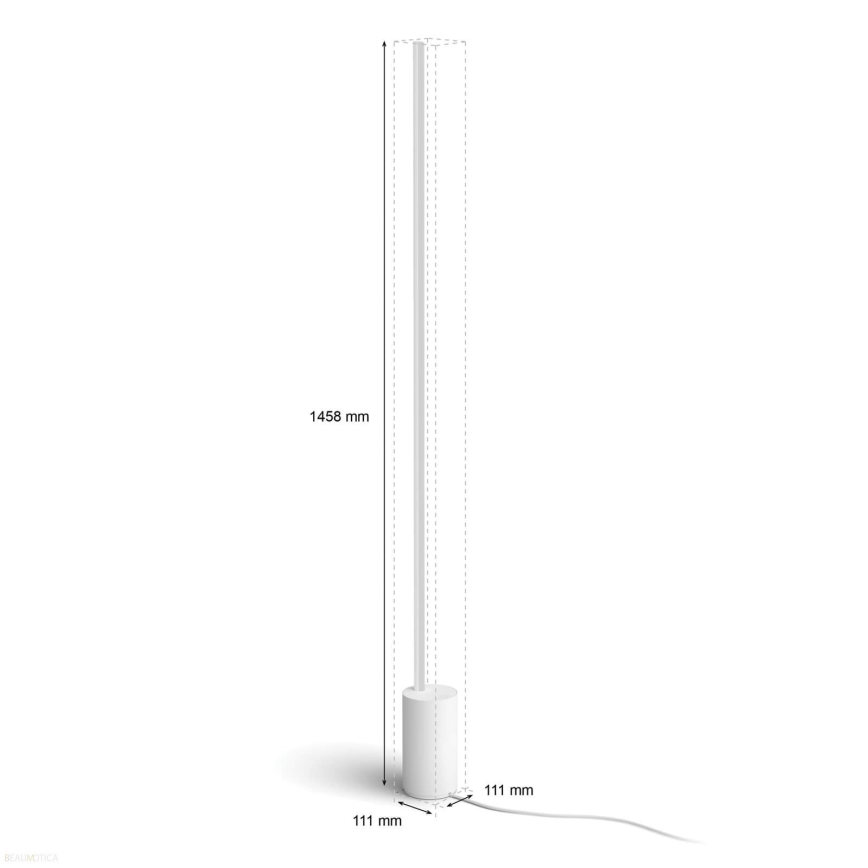 Philips - LED RGBW Gulvlampe dæmpbar Hue SIGNE LED/29W/230V 2000-6500K hvid