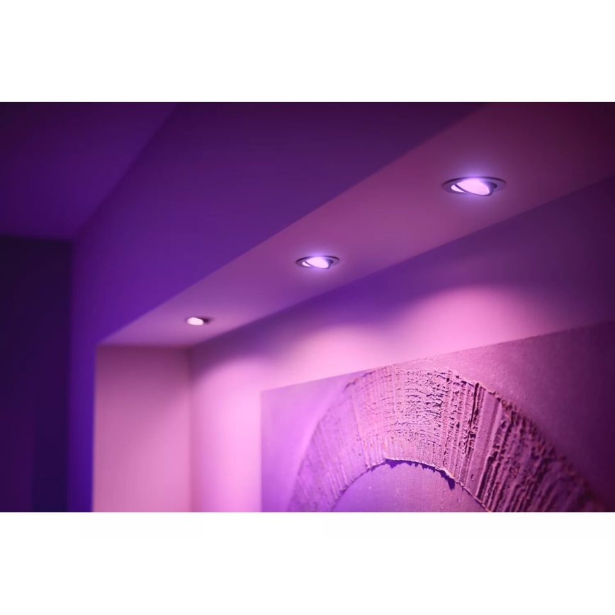 Philips - LED RGBW Indbygningslampe dæmpbar Hue CENTURA 1xGU10/4,2W/230V 2000-6500K