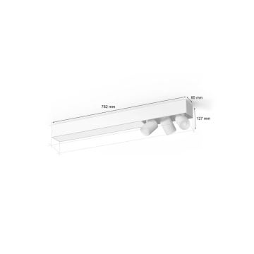 Philips - LED RGBW Spotlampe dæmpbar Hue CENTRIS 3xGU10/4,2W/230V + LED/11W 2000-6500K