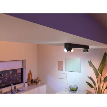 Philips - LED RGBW Spotlampe dæmpbar Hue CENTRIS 4xGU10/4,2W/230V + LED/11W 2000-6500K