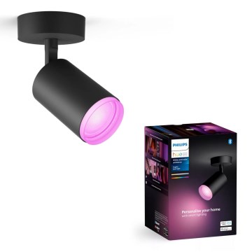 Philips - LED RGBW Spotlampe dæmpbar Hue FUGATO 1xGU10/4,2W/230V 2000-6500K sort