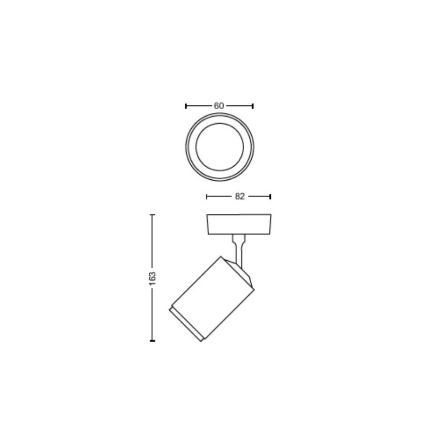 Philips - LED RGBW Spotlampe dæmpbar Hue FUGATO 1xGU10/4,2W/230V 2000-6500K hvid