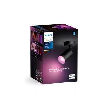 Philips - LED RGBW Spotlampe dæmpbar Hue FUGATO 1xGU10/4,2W/230V 2000-6500K sort