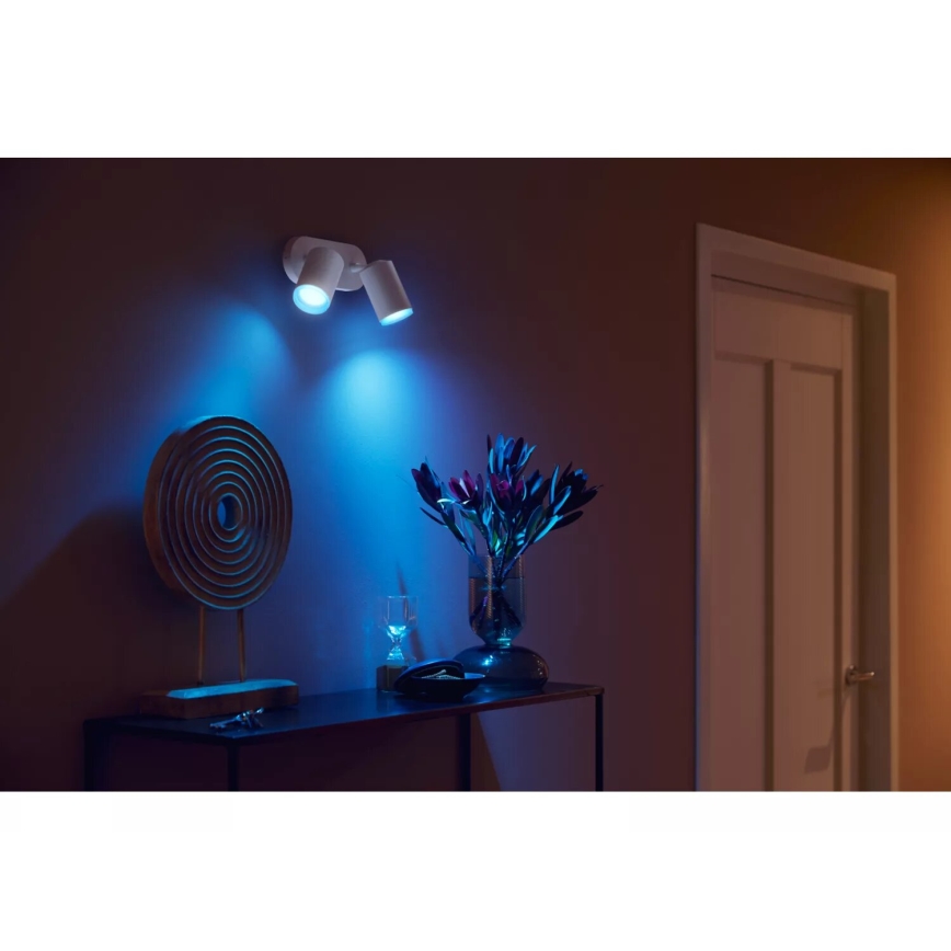 Philips - LED RGBW Spotlampe dæmpbar Hue FUGATO 2xGU10/4,2W/230V 2000-6500K hvid