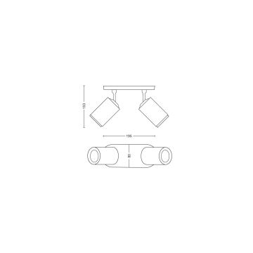 Philips - LED RGBW Spotlampe dæmpbar Hue FUGATO 2xGU10/4,2W/230V 2000-6500K hvid