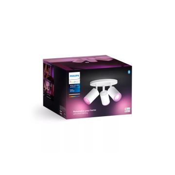 Philips - LED RGBW Spotlampe dæmpbar Hue FUGATO 3xGU10/4,2W/230V 2000-6500K hvid