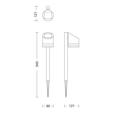 Philips - LED solcellelampe FYCE LED/1,5W/3,7VIP44