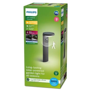 Philips - LED solcellelampe med sensor LED/1,2W/4V 4000K IP44