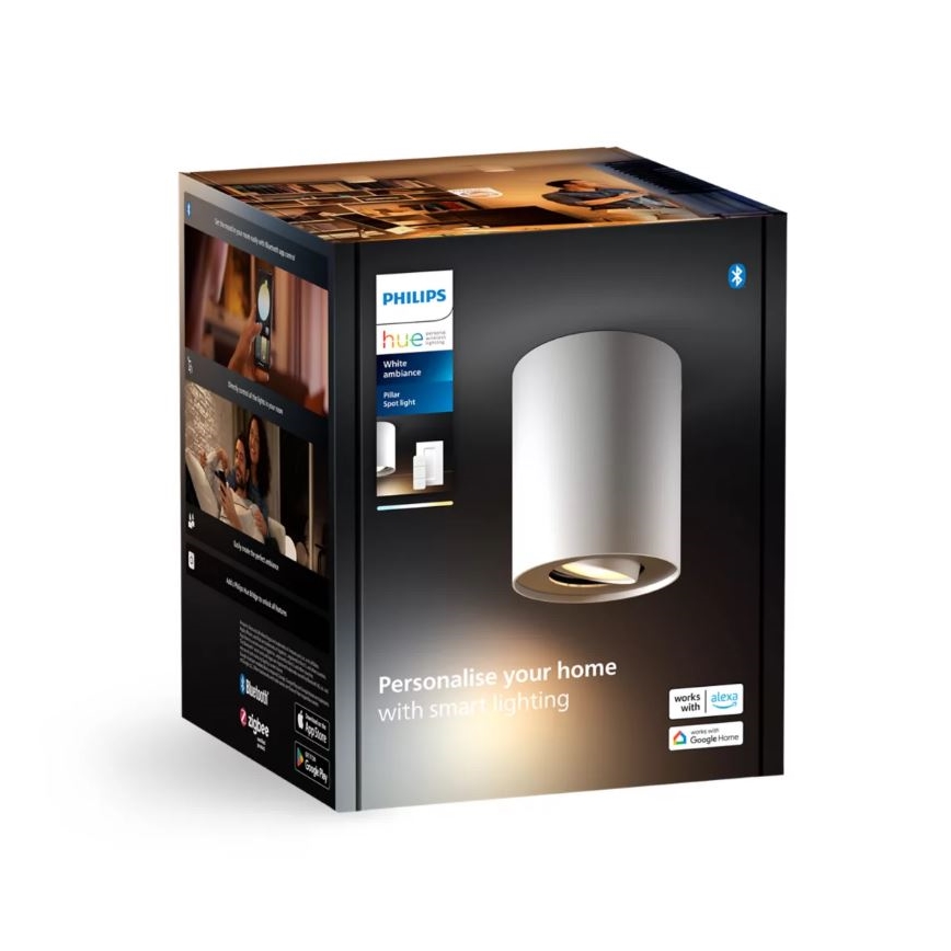 Philips - LED spotlampe dæmpbar Hue PILLAR 1xGU10/4,2W/230V 2200-6500K + fjernbetjening hvid