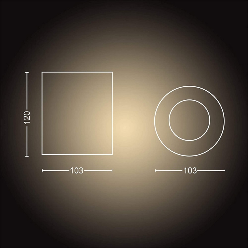 Philips - LED spotlampe dæmpbar Hue PILLAR 1xGU10/4,2W/230V 2200-6500K + fjernbetjening hvid