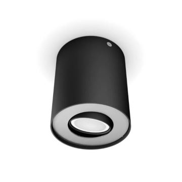 Philips - LED spotlampe dæmpbar Hue PILLAR 1xGU10/4,2W/230V 2200-6500K + fjernbetjening sort