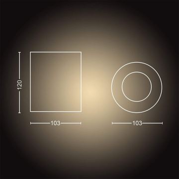 Philips - LED spotlampe dæmpbar Hue PILLAR 1xGU10/4,2W/230V 2200-6500K + fjernbetjening sort