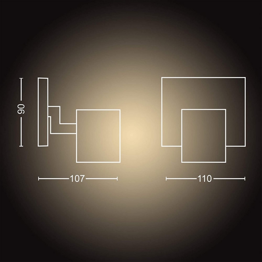 Philips - LED spotlampe dæmpbar Hue RUNNER 1xGU10/4,2W/230V 2200-6500K + fjernbetjening hvid