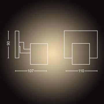 Philips - LED spotlampe dæmpbar Hue RUNNER 1xGU10/4,2W/230V 2200-6500K hvid